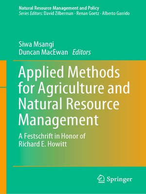 cover image of Applied Methods for Agriculture and Natural Resource Management